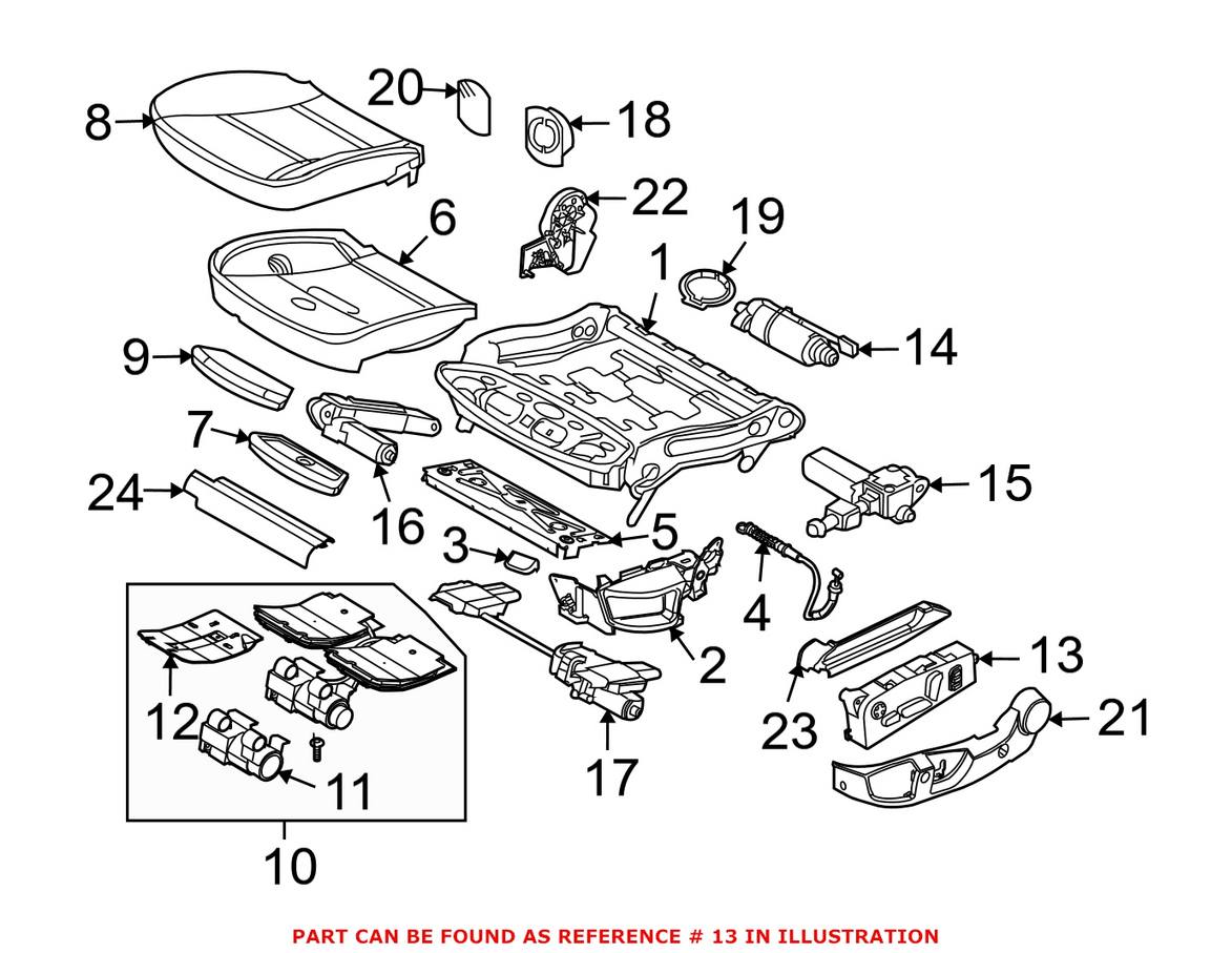 BMW Power Seat Switch 61319275068